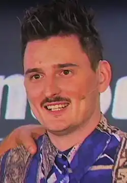 Dawid Podsiadło vystoupuje během Rocket Festiwal ve Varšavě