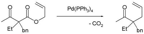 Mechanismus dekarboxylační allylace