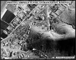 Letecký snímek areálu z mapování NATO z roku 1999