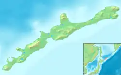 Mapka ostrova Iturup