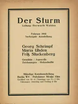 Der Sturm Sechzigste Ausstellung, únor 1918