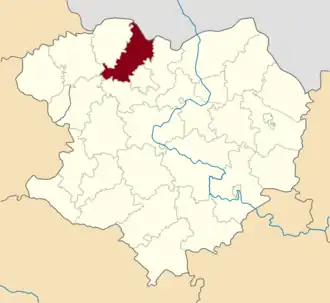 Poloha rajónu v Charkovské oblasti