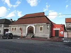 Detail barokního domu, ulice Pražská, Stříbrná Skalice.JPG