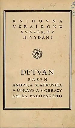 Vydání poemy z roku 1923