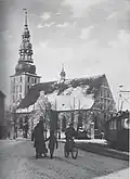 Tylžský evangelický kostel v roce 1933
