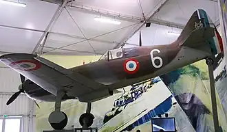 Dewoitine D.520 výrobní číslo 277 v muzeu v Le Bourget