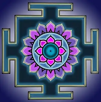 Dhúmávatí jantra (dhūmāvatī yantra)