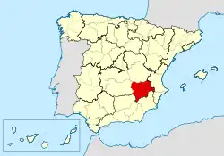 Diecéze Albacete na mapě