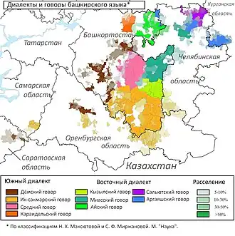 Mapa rozšíření jazyka
