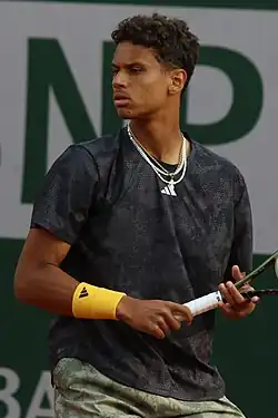 Gabriel Diallo v kvalifikaci French Open 2023