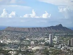 Kráter Diamond Head, ostrov Oahu, Havaj, USA
