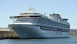 Loď Diamond Princess v australském Hobartu
