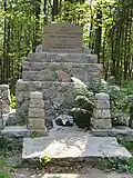 Pomník pod Javorinou v místě úmrtí
