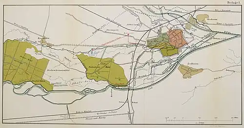 hydrologická mapa využívání podzemních vod z roku 1876