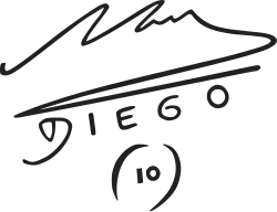 Diego Maradona – podpis