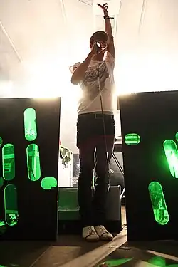 Jens Moelle z Digitalism na festivalu Melt 2007