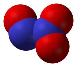 3D model molekuly N2O3