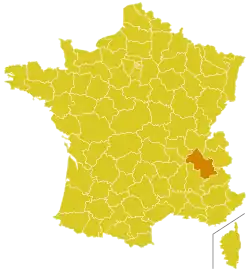 Diecéze Grenoble-Vienne na mapě