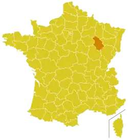 Diecéze Langres na mapě