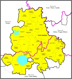 Diecéze Civita Castellana na mapě