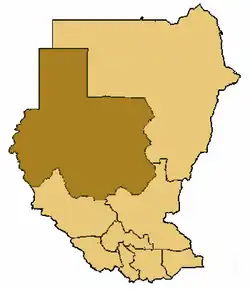 Diecéze al-Ubayyid (Diecéze El Obeid) na mapě