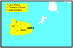 Diecéze Ischia na mapě