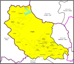 Arcidiecéze Aquila na mapě