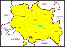 Diecéze Nicosia na mapě