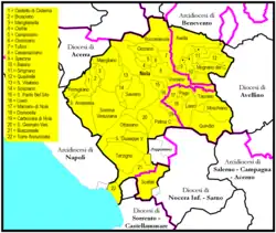 Diecéze Nola na mapě