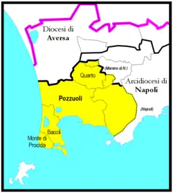 Diecéze Pozzuoli na mapě