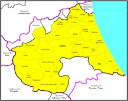 Diecéze Teramo-Atri na mapě