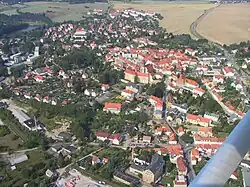 Letecký pohled na Dippoldiswalde