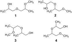 4 izomery dipropylenglykolmethyletheru