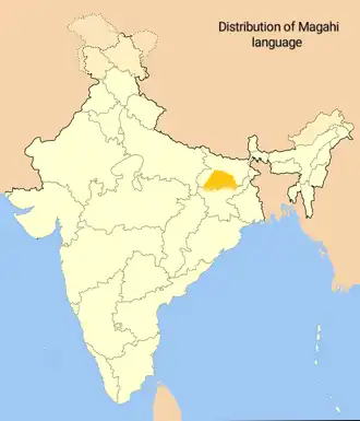 Mapa rozšíření jazyka