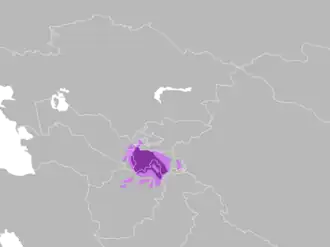 Mapa rozšíření jazyka