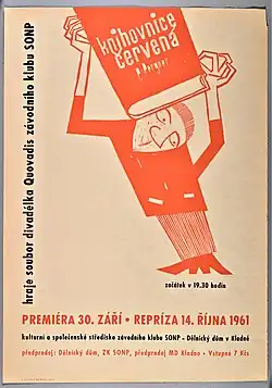 Plakát ke hře Knihovnice Červená