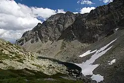 pohled na pleso od Zbojnícke chaty