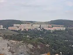 Sídliště Dobětice ze Střekovské vyhlídky