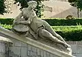 Socha na fontáně