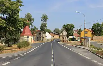 Silnice směrem na Plzeň