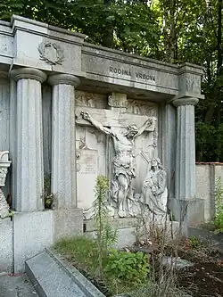 Hrob řídícího učitele Františka Vrby a jeho ženy