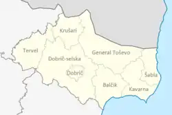 Obština Balčik na mapě