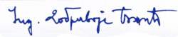 Dobrivoje Božić – podpis