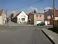 Křižovatka u OÚ a hospody