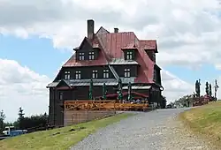 Hotel Radegast nedaleko vrcholu Radhoště