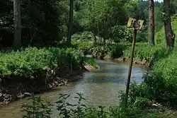 Rakovnický potok poblíž Dolního Chlumu