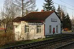 Původní budova zastávky v roce 2008