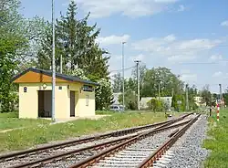 Budova zastávky a opavské zhlaví