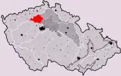 Dolnooharská tabule na mapě Česka