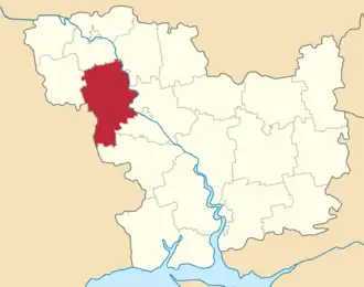 Poloha rajónu v Mykolajivské oblasti